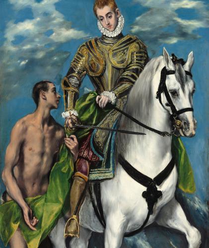 El Greco - Szt. Márton és a koldus, National Gallery of Art, Washington